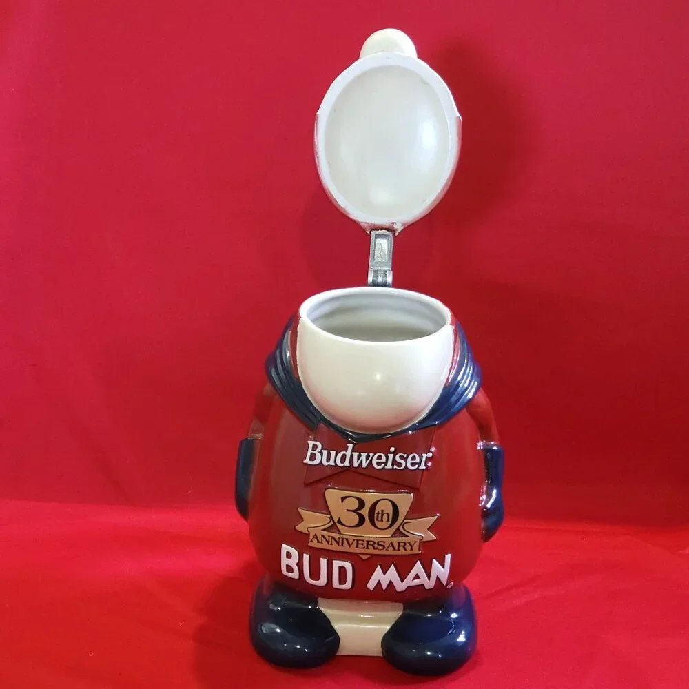 Budweiser Bud Man 30th Anniversary Beer Stein 1999